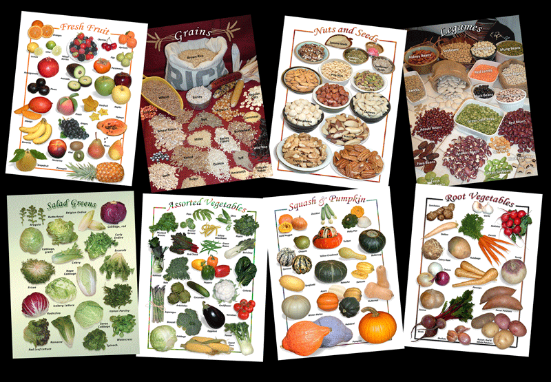 8 Natural Food Posters